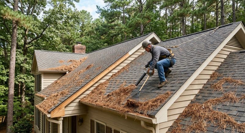 Gutter Pine Needle Removal in Frederick, MD