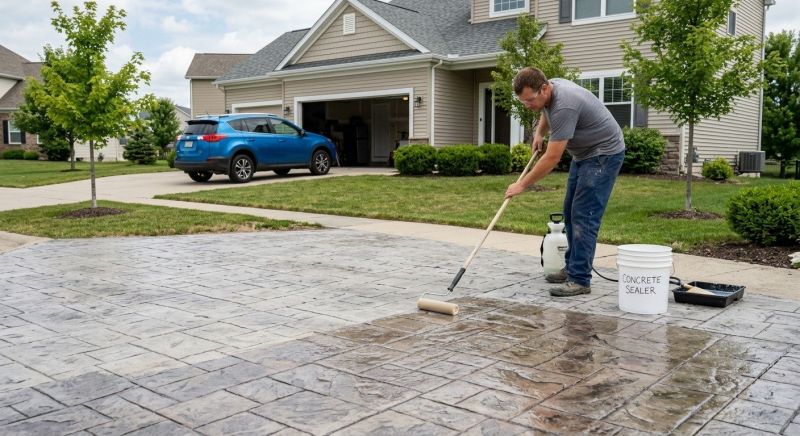 Stamped Concrete Sealing in Tacoma, WA